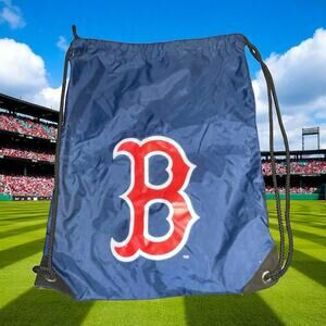 Boston Red Sox Drawstring Backpack Bag MLB Baseball Cinch Sac Gym Spring Train